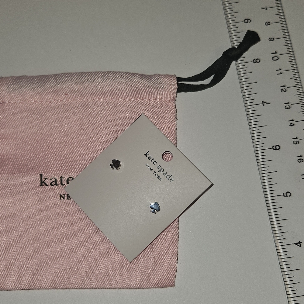 Kate Spade Earrings Silver Spade